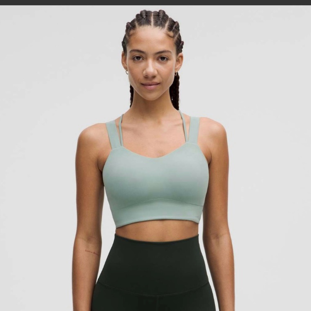 Lululemon Like a Cloud Longline Bra D/DD Cup - Crater Blue